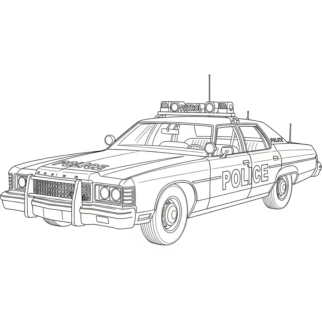 Policia para colorear para imprimir para niño de 2 años