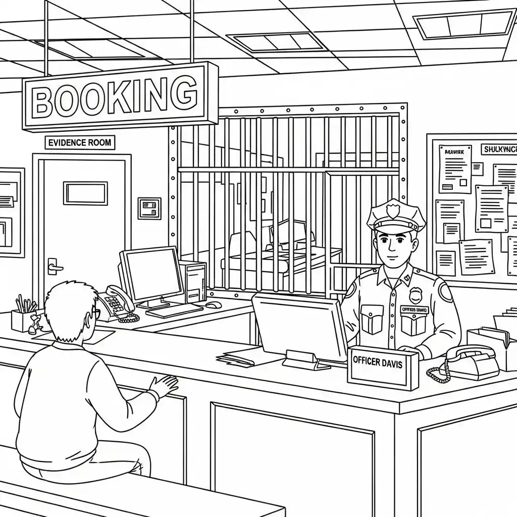 Policia para colorear para imprimir para niño de 2 años 1