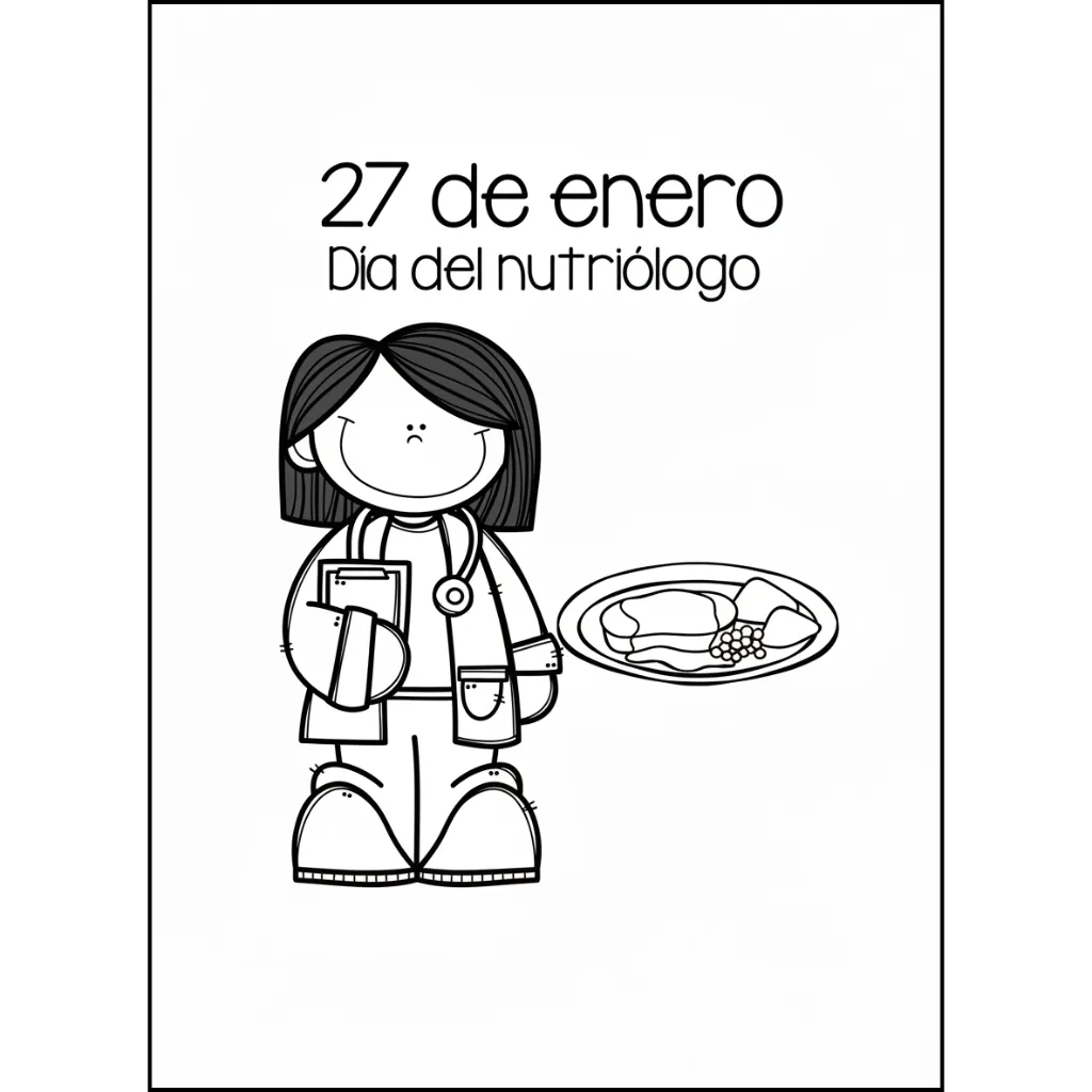 Portadas De Enero 12 para colorear educativo para niño