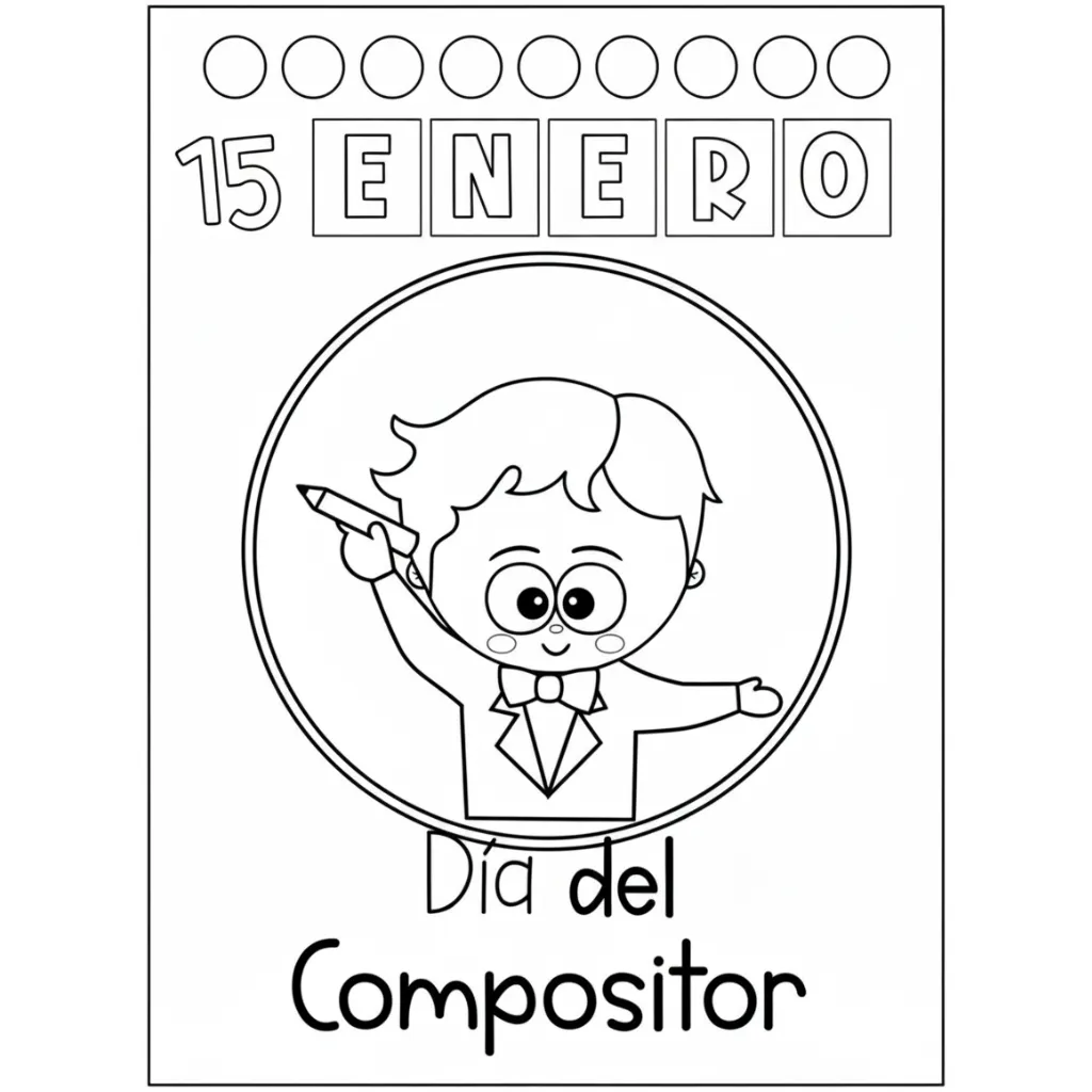 Portadas De Enero 6 para colorear para imprimir gratis