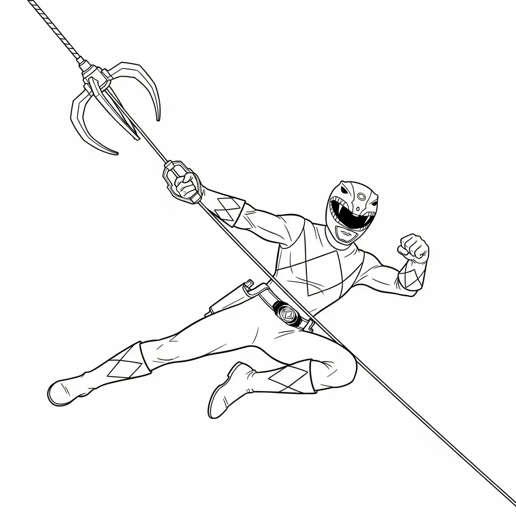 Power Ranger para dibujar e imprimir 1