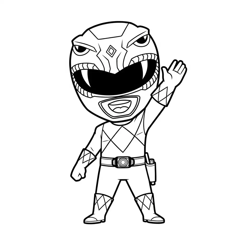 Power Ranger para colorear para niño de 8 años