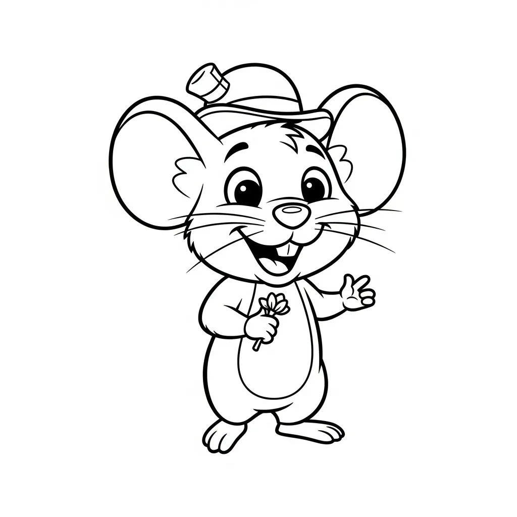 Ratón 7 para colorear para imprimir pdf