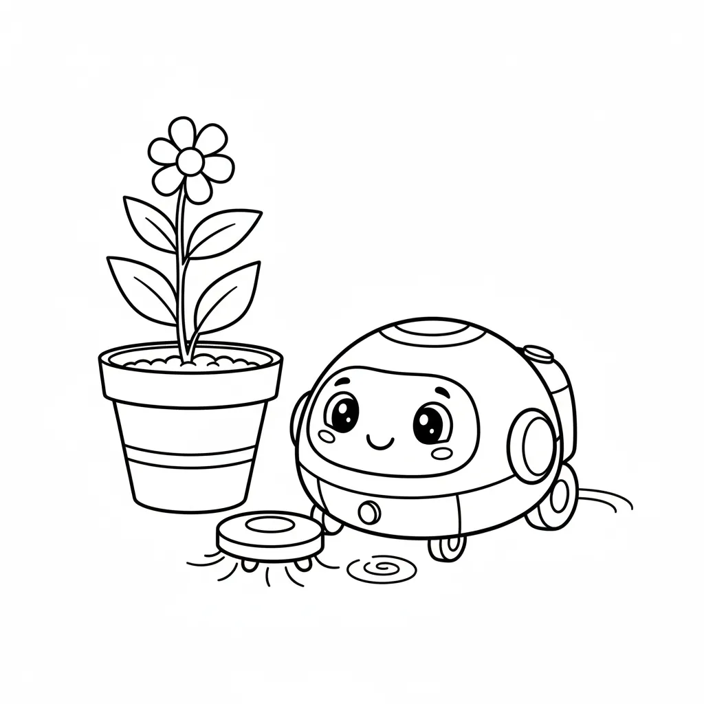 Robot 5 para colorear para imprimir gratis