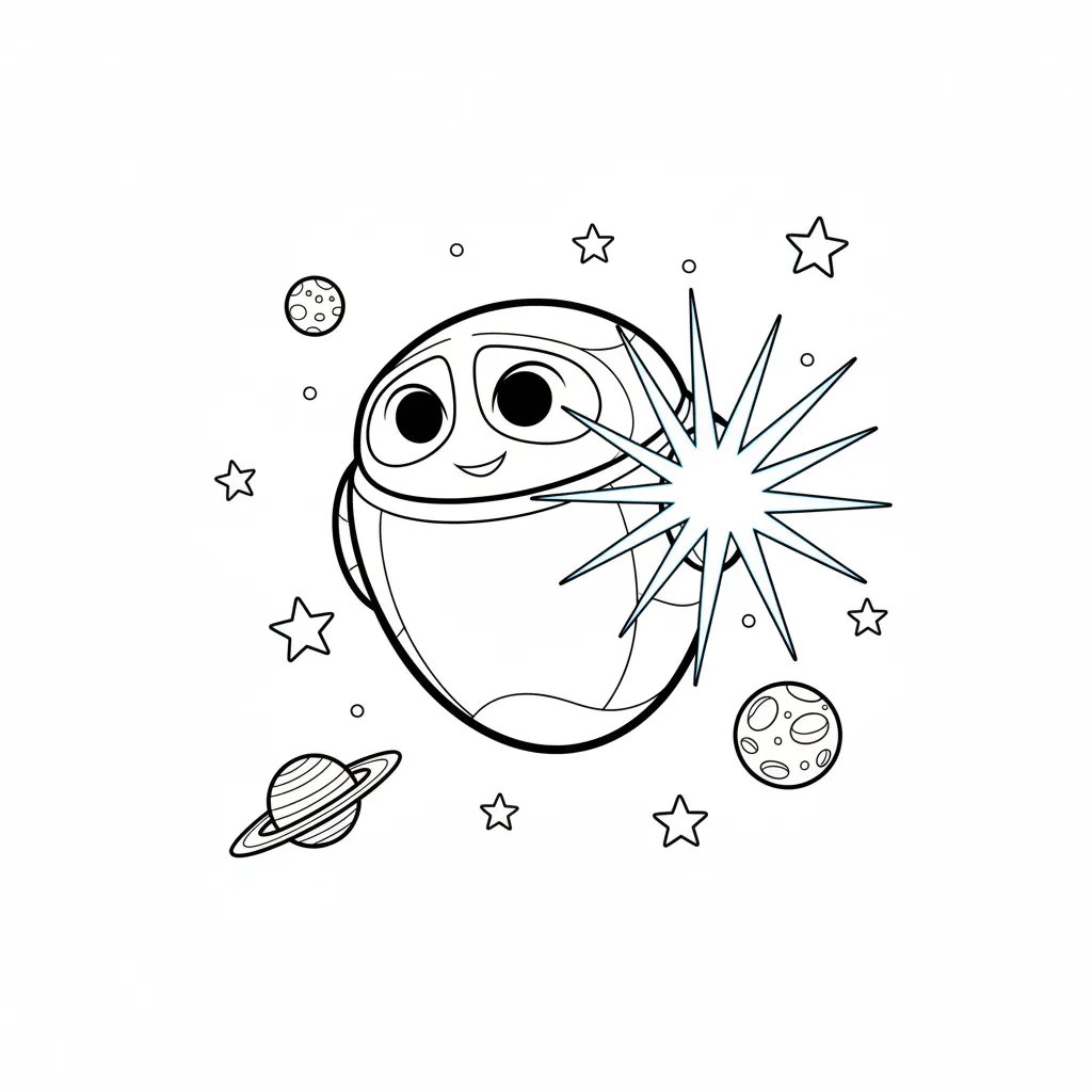 Robot 6 para colorear para imprimir gratis