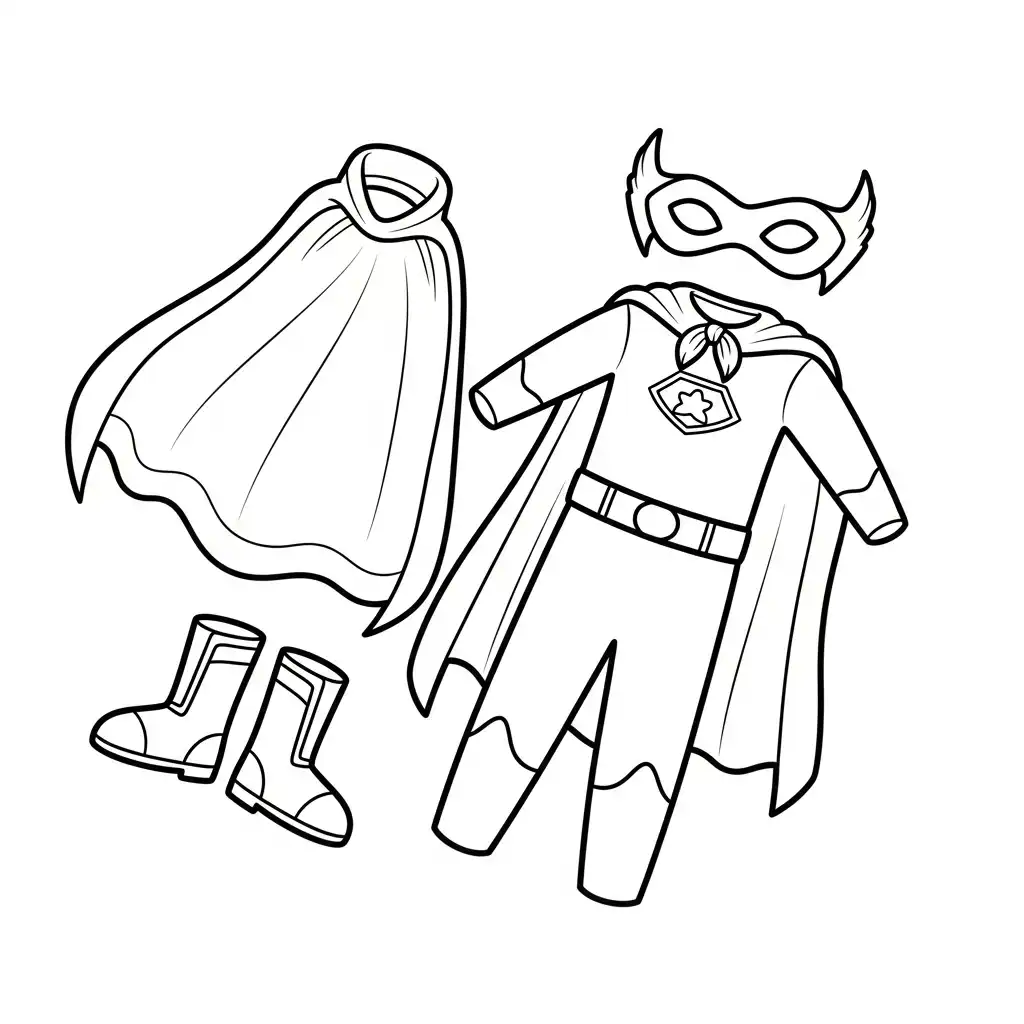 Ropa para colorear para imprimir para niño de 8 años 1