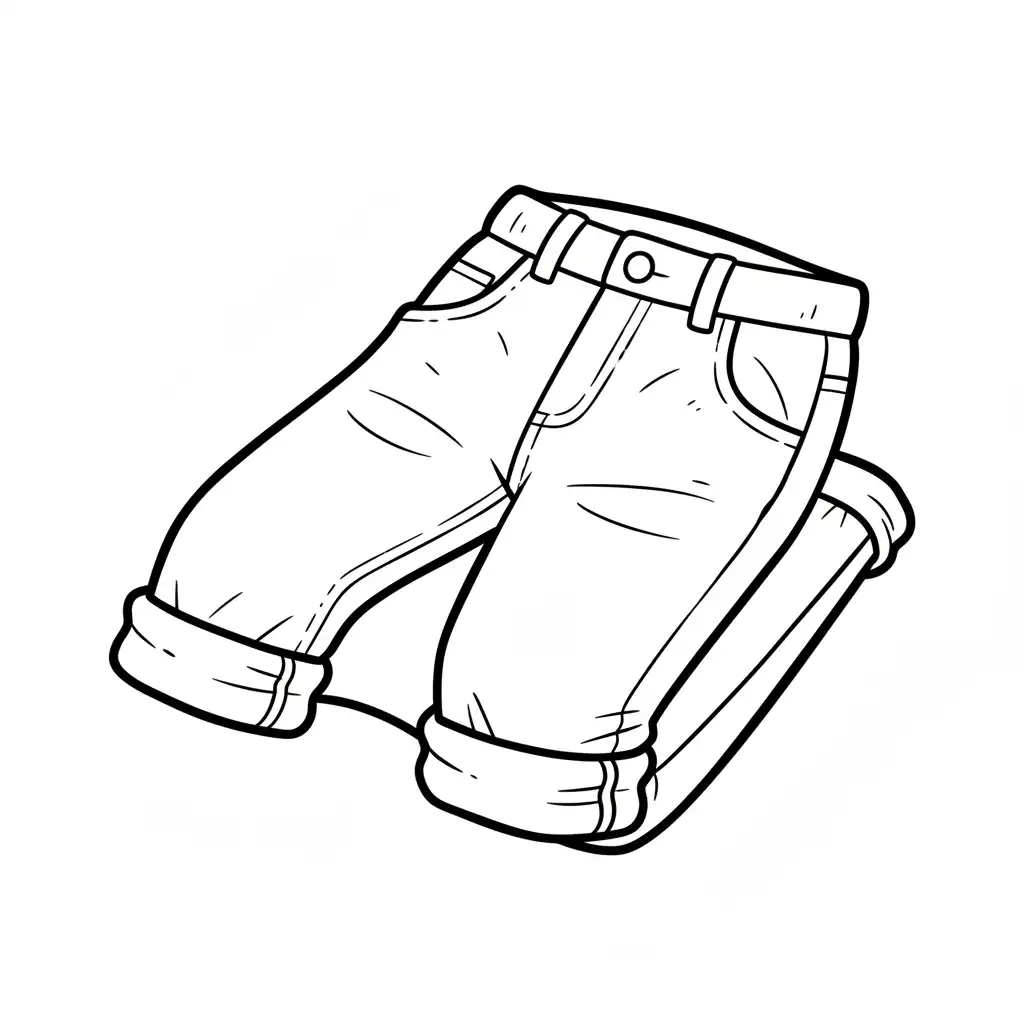 Ropa para colorear para imprimir para niño de 2 años