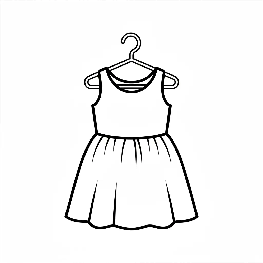 Ropa para colorear para imprimir gratis 1