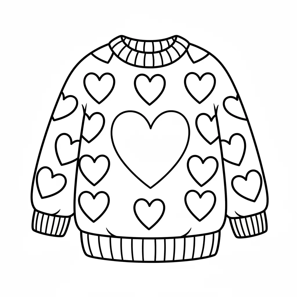 Ropa para colorear para imprimir 1