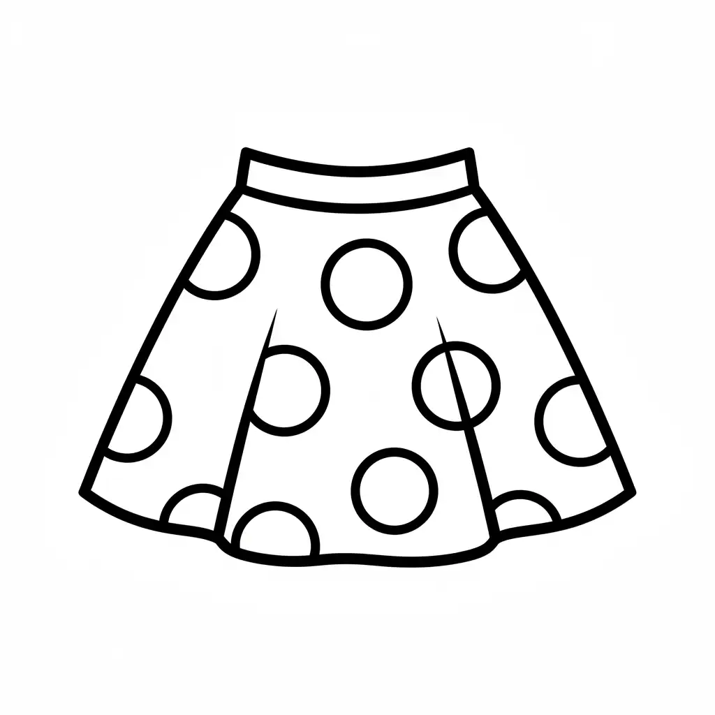 Ropa para colorear gratis para niños 1