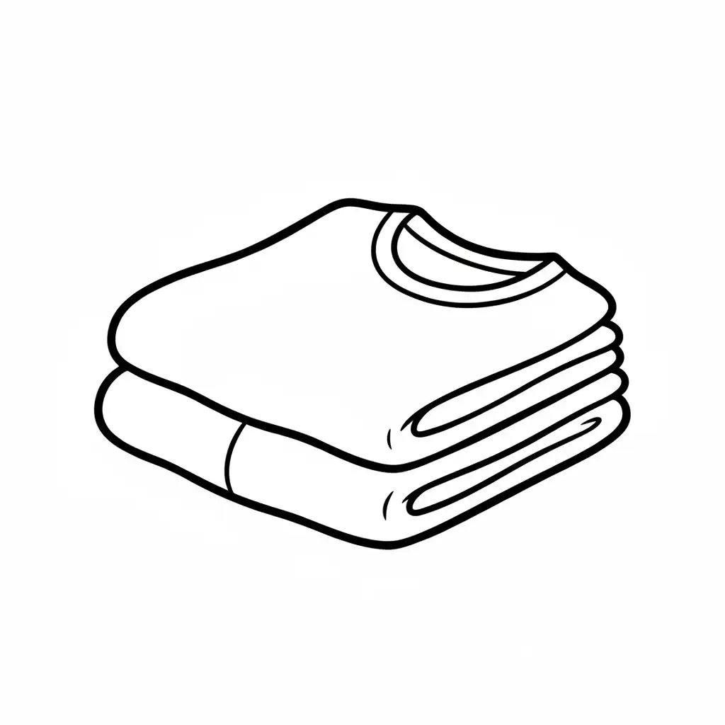 Ropa para colorear y dibujo para imprimir 1