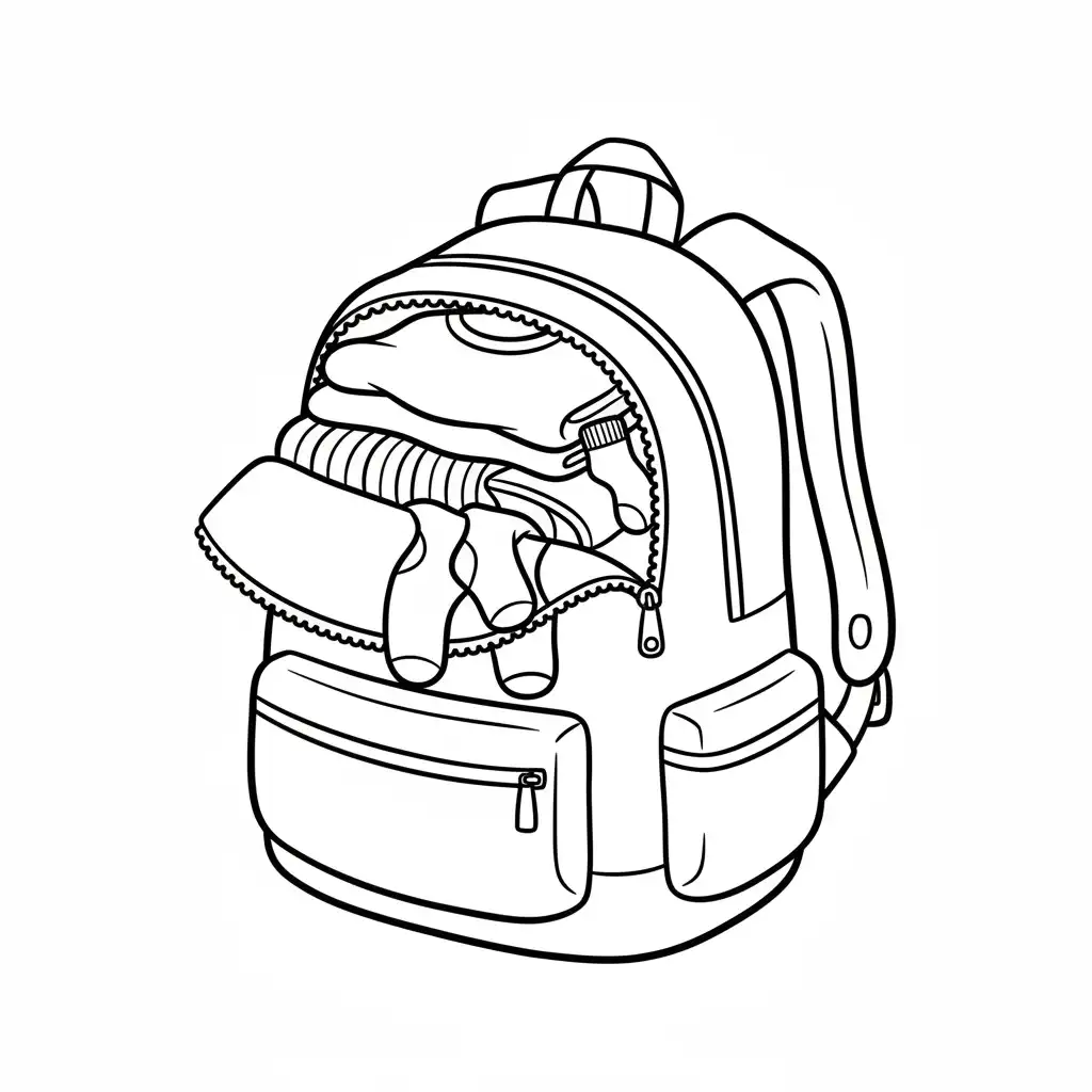 Ropa para colorear gratis para niños