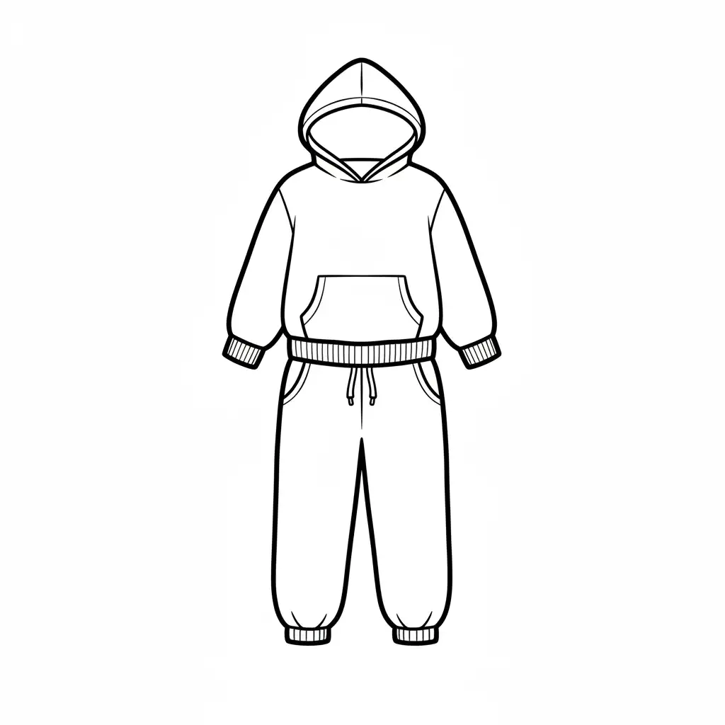 Ropa para colorear para imprimir