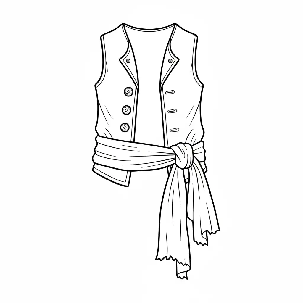 Ropa para colorear para imprimir pdf gratis 1