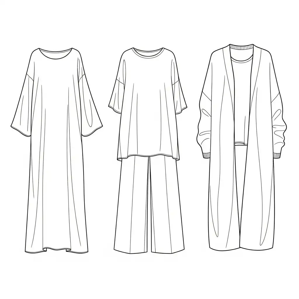 Ropa para colorear para niños para descargar