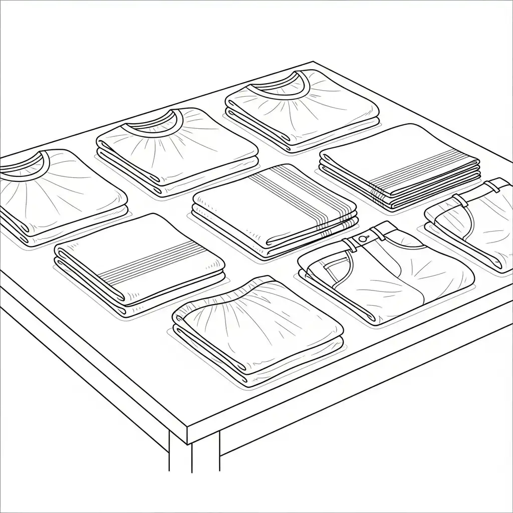 Ropa para colorear para niño de 6 años