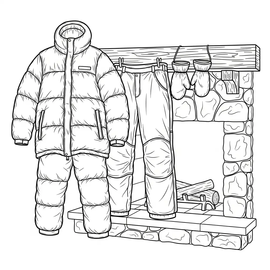 descargar Ropa para colorear gratis