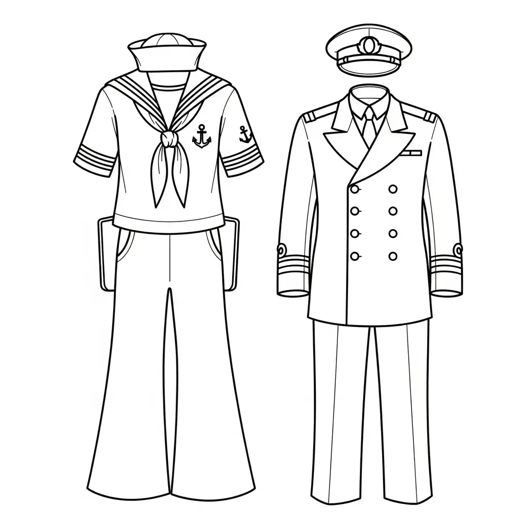 Ropa para colorear para imprimir gratis pdf 1