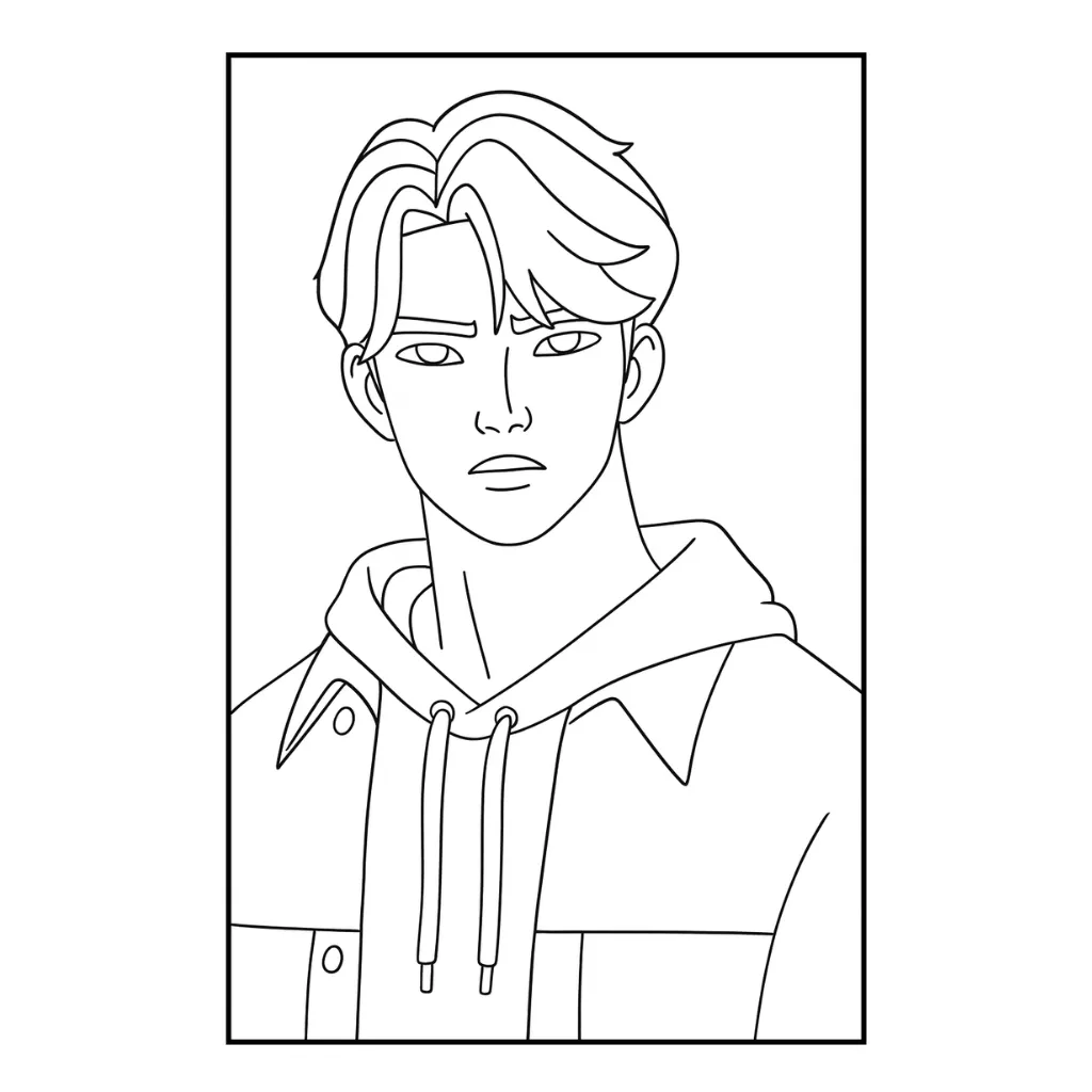 Saja Boys 2 para colorear para niño para imprimir gratis