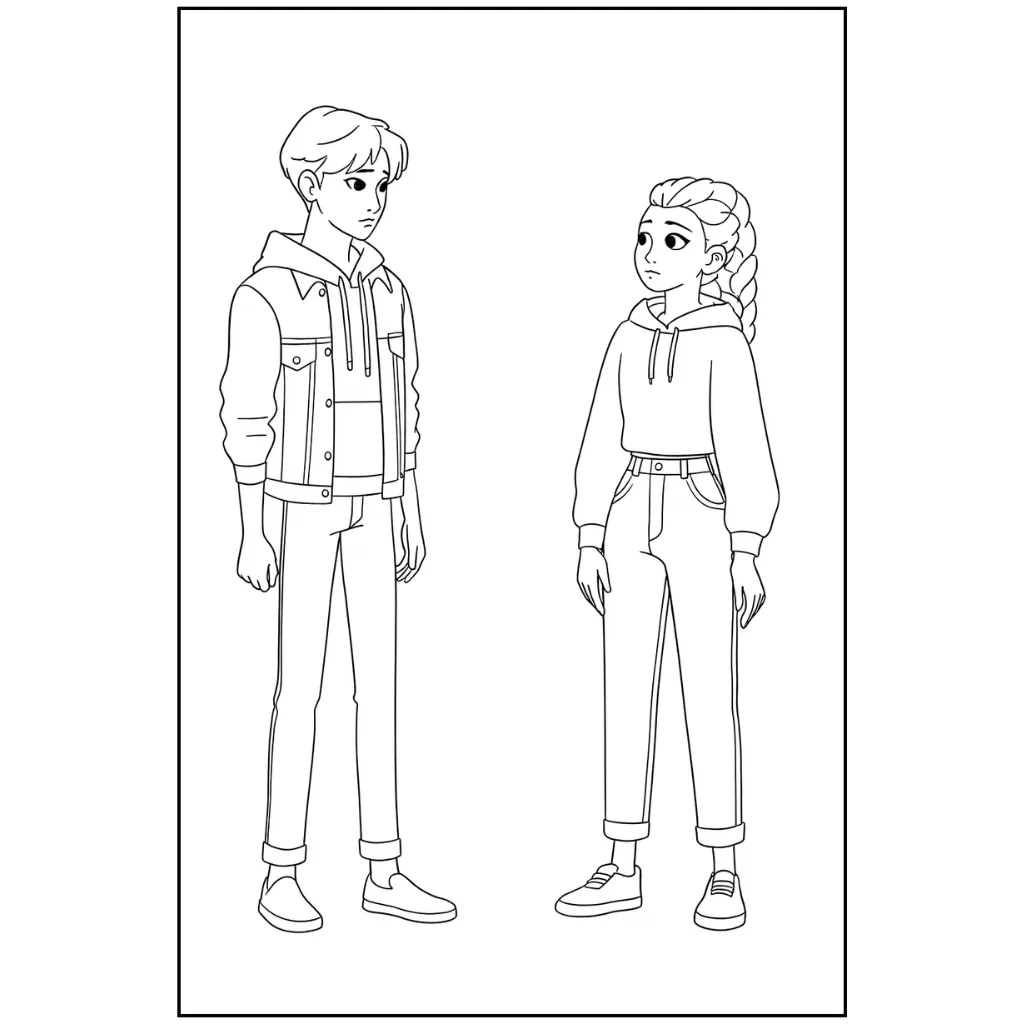 Saja Boys 21 para colorear gratis