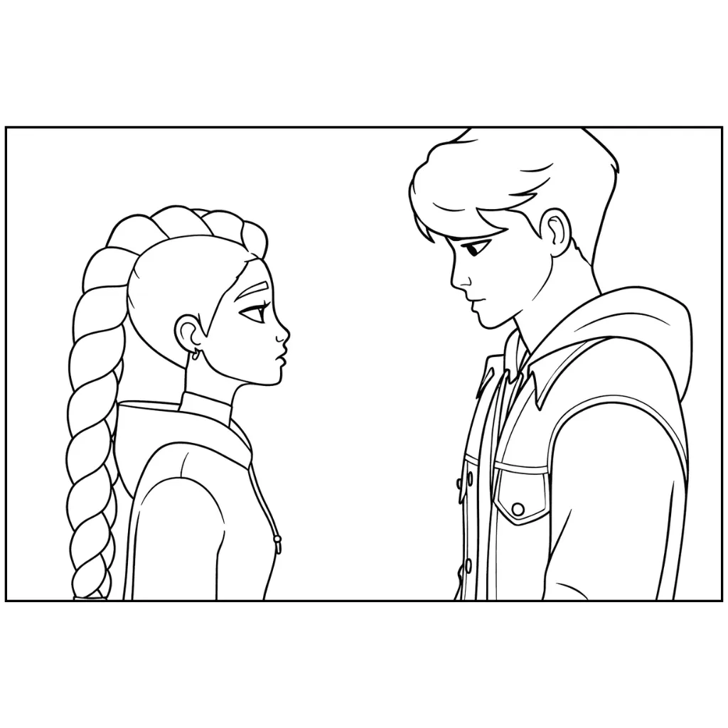 Saja Boys 24 para colorear para niño de 5 años