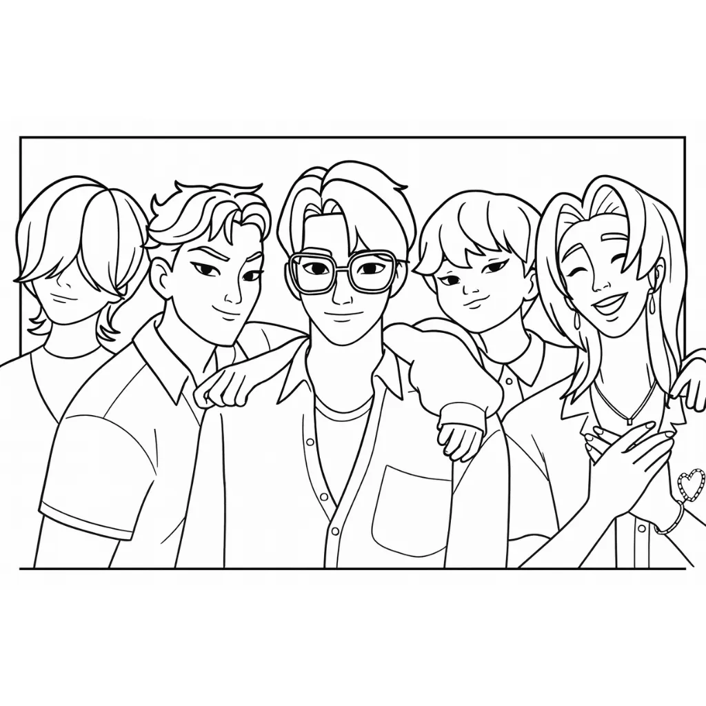 Saja Boys 3 para colorear gratis