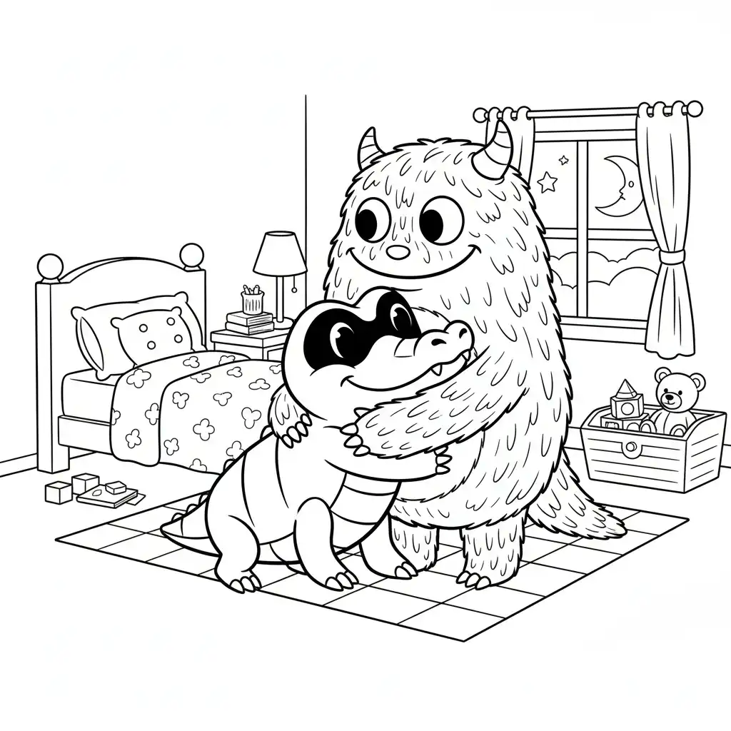 Sandile para colorear para niño de 3 años