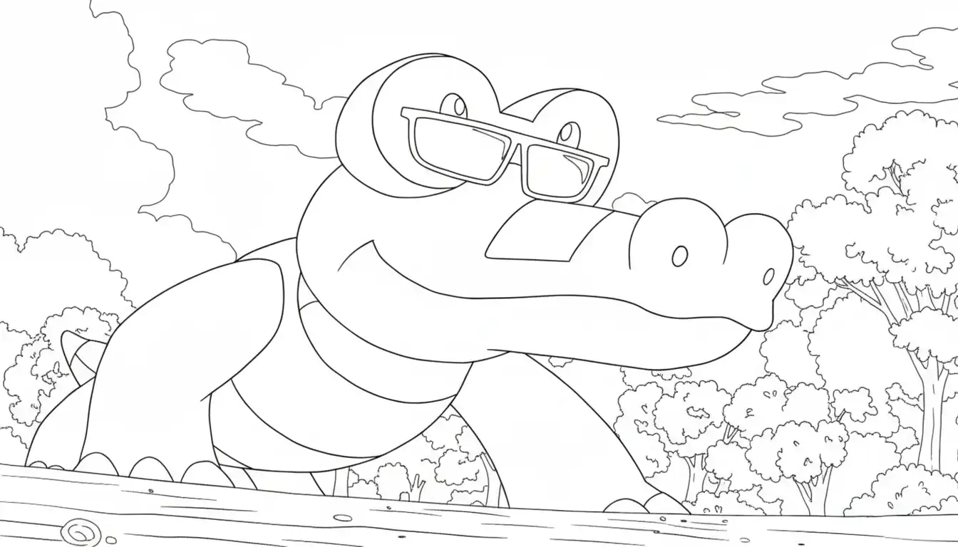 Sandile para colorear y dibujos