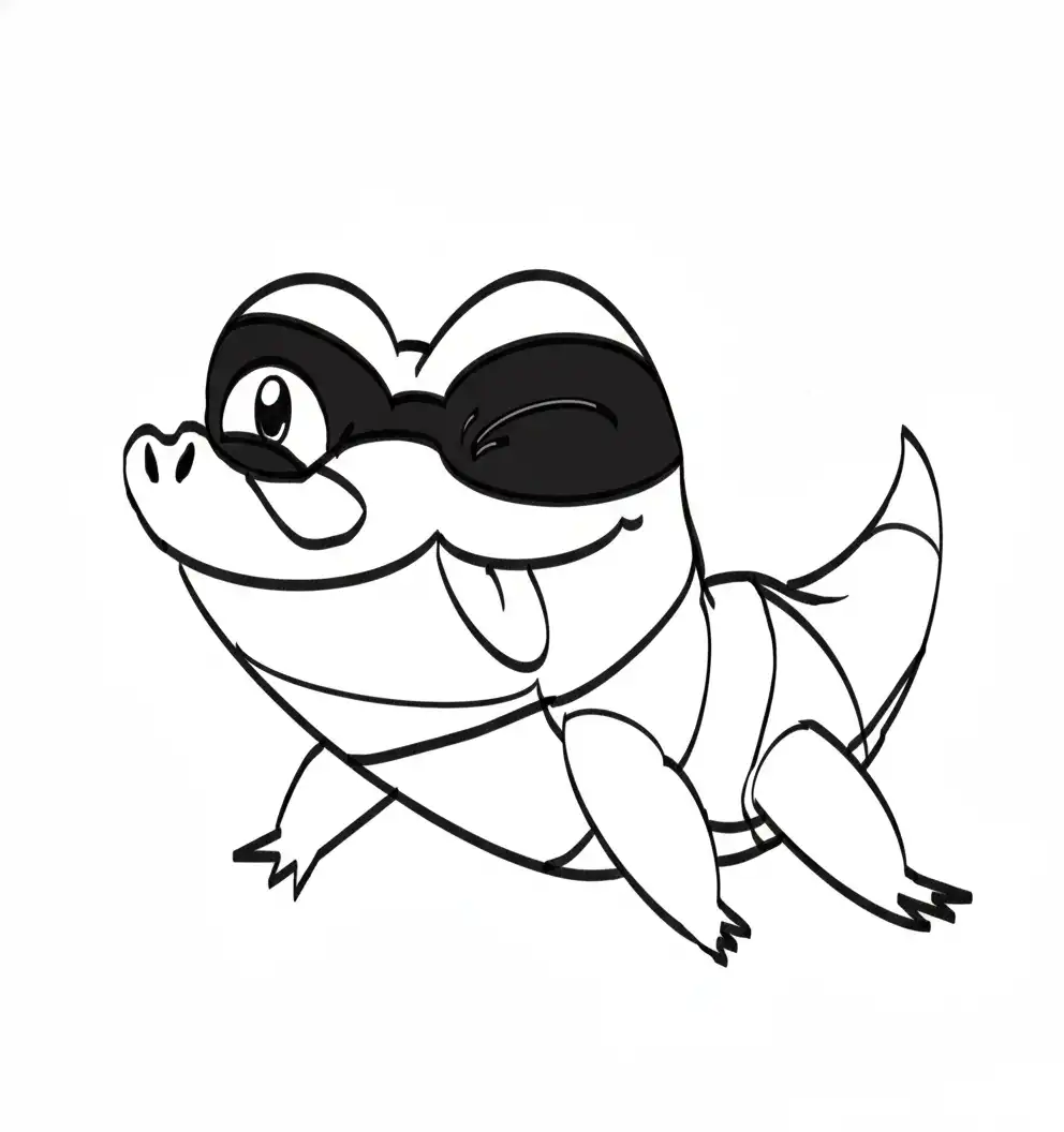 Sandile para colorear para niño de 7 años