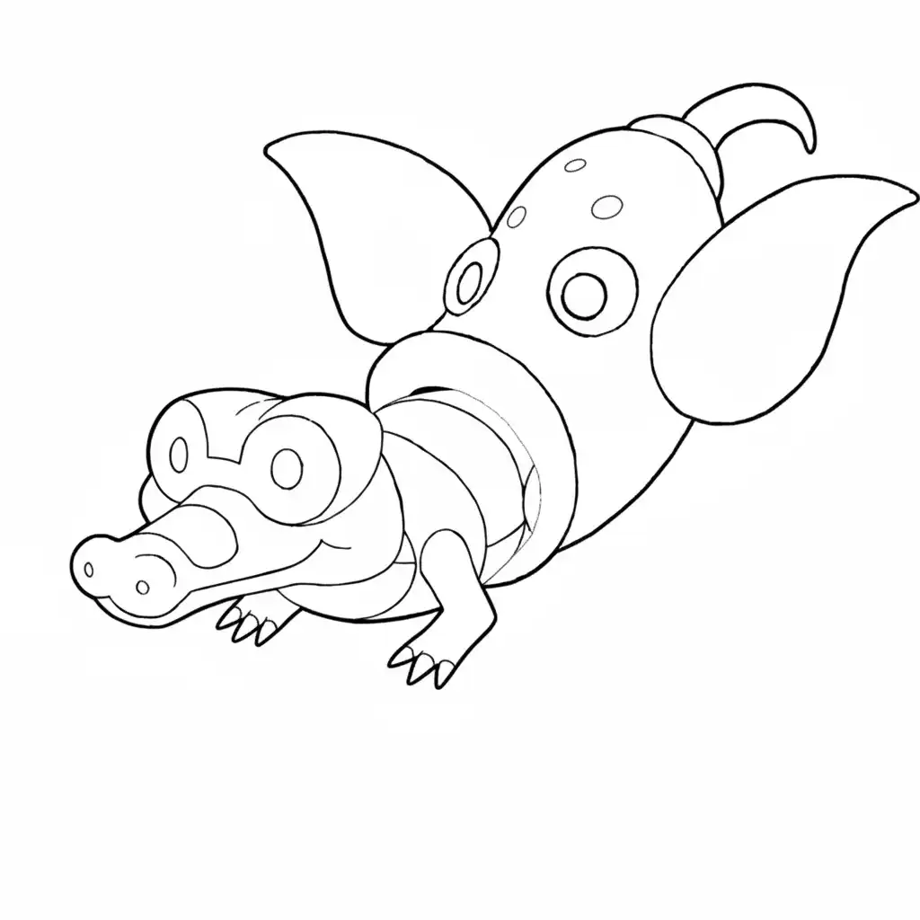 Sandile para colorear para imprimir a4