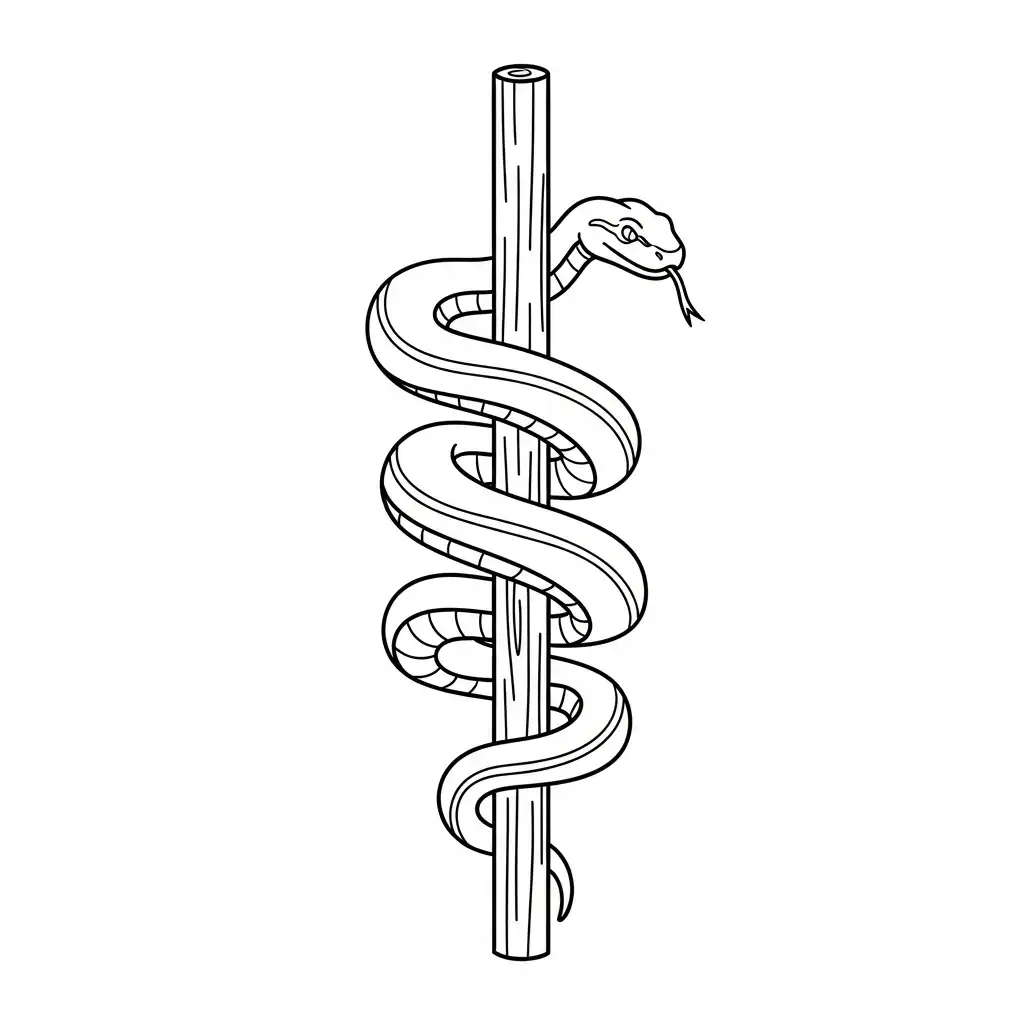 Serpiente para colorear para imprimir para niño de 10 años