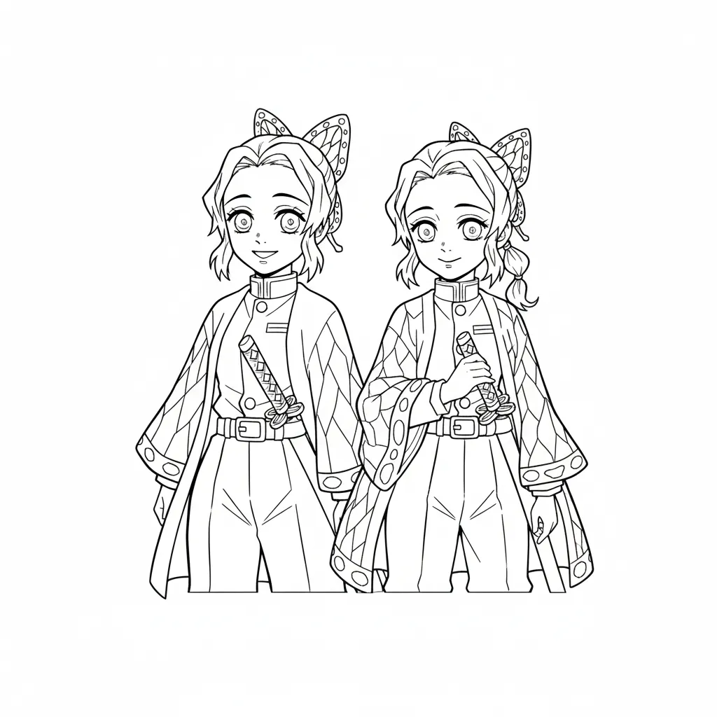 Shinobu Kocho 6 para colorear para descargar