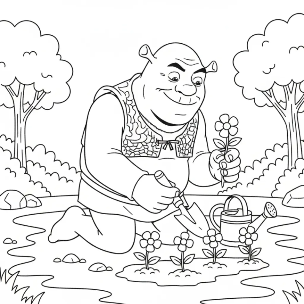 Shrek 2 para colorear para imprimir para niños