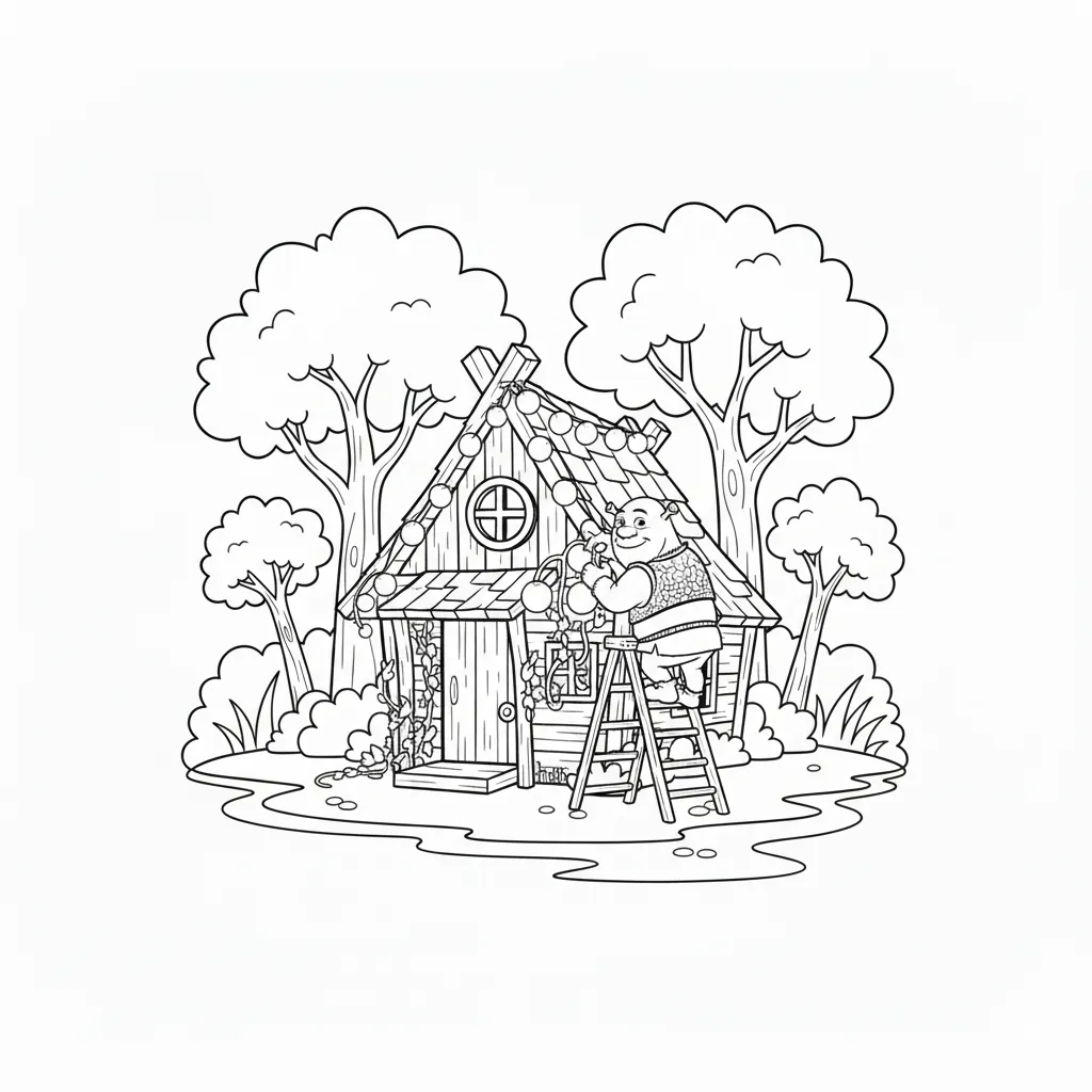 para imprimir Shrek 7 para colorear gratis