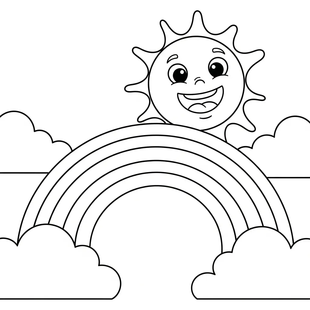 Sol 11 para colorear para imprimir gratis pdf