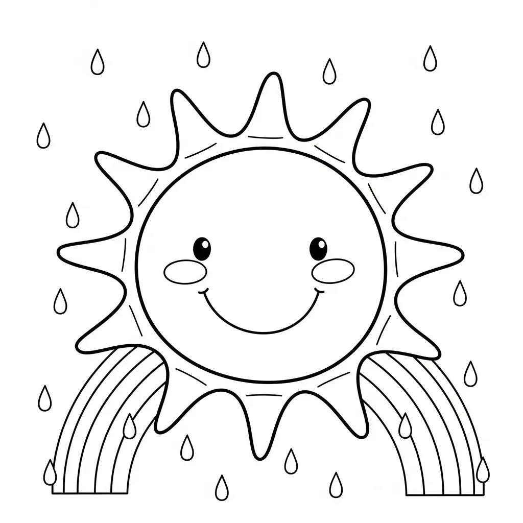 Sol 16 para colorear para imprimir gratis pdf