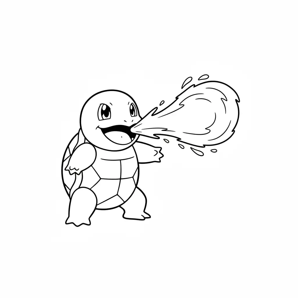 Squirtle para colorear gratis para imprimir
