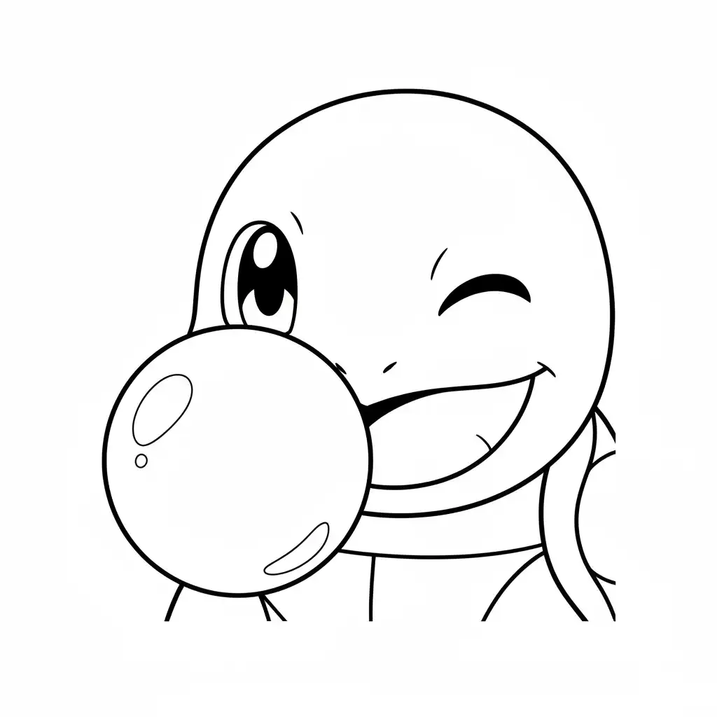 Squirtle para colorear para imprimir para niños