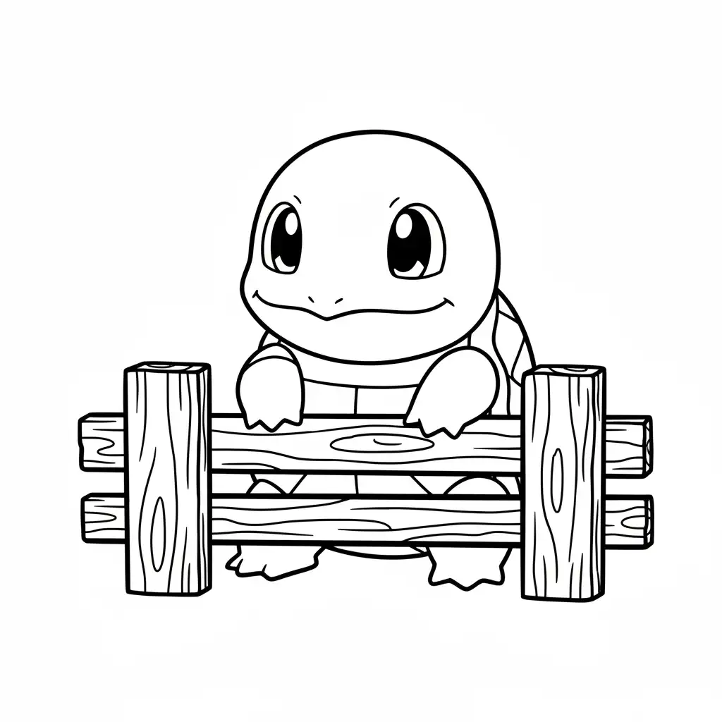Squirtle para colorear en línea para niño