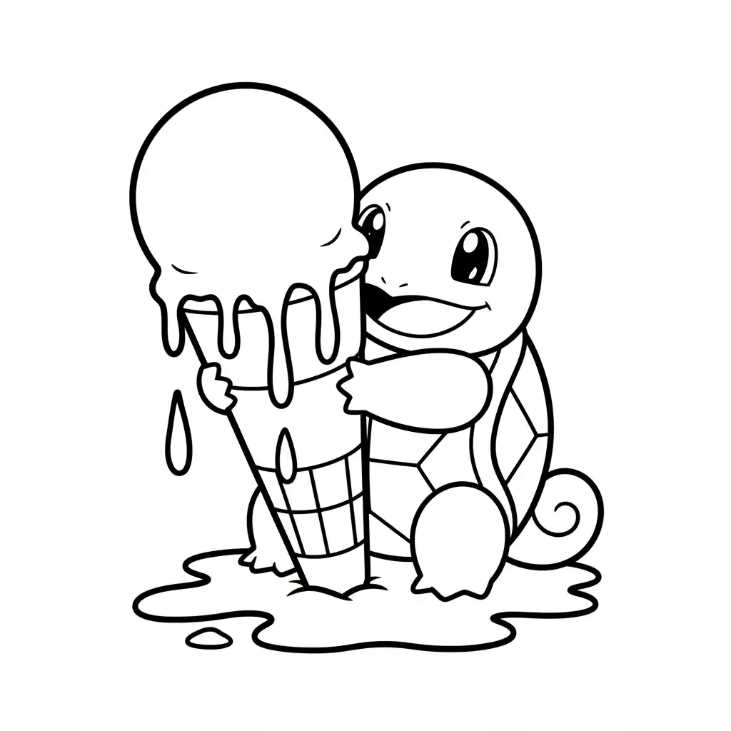 para imprimir Squirtle para colorear gratis