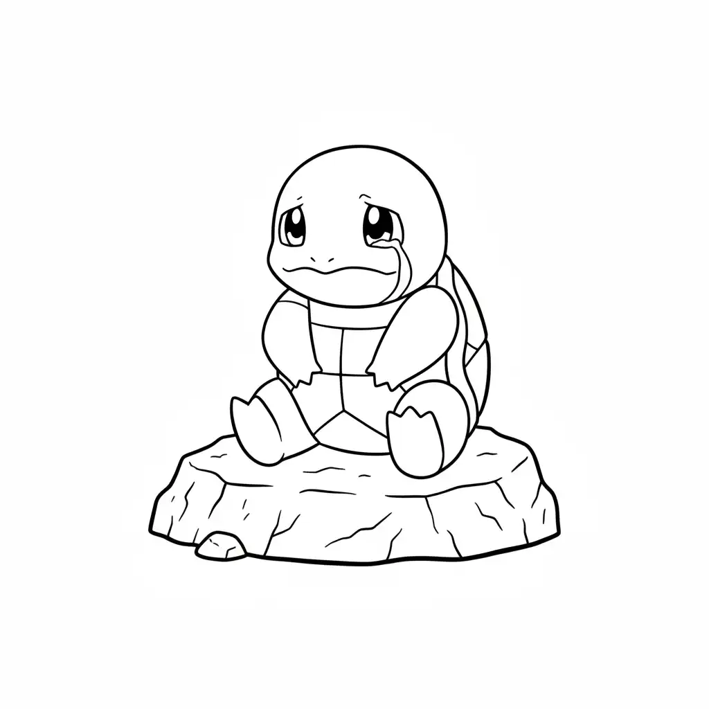 Squirtle para colorear gratis en línea 1