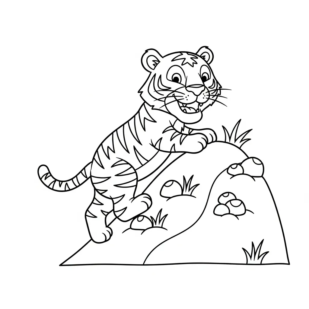 imprimir Tigre 11 para colorear