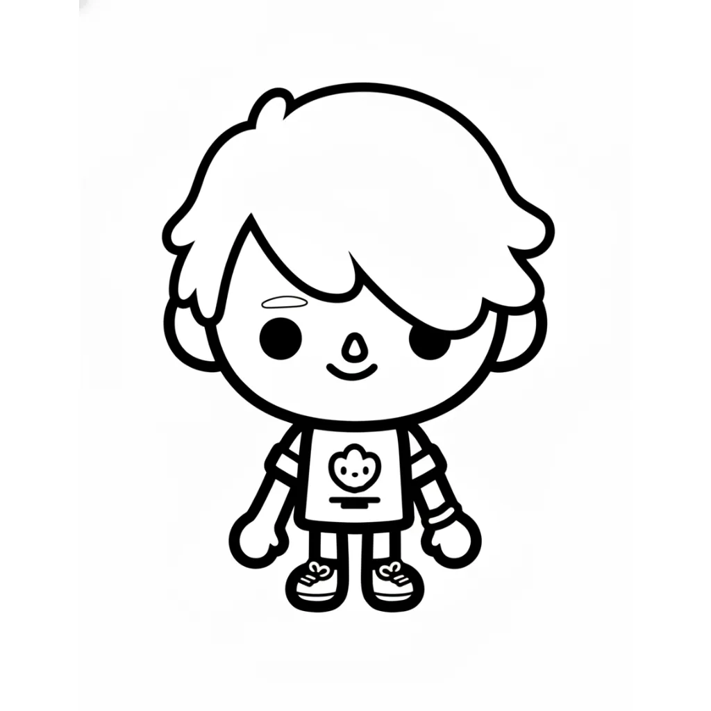 Toca Boca 11 para colorear para imprimir pdf gratis