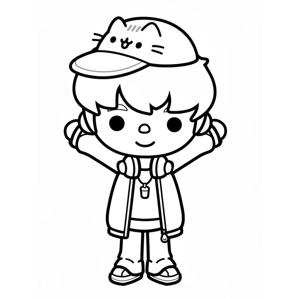 Toca Boca 13 para colorear de para niños