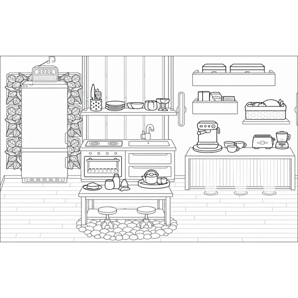 Toca Boca 14 para colorear para niño gratis