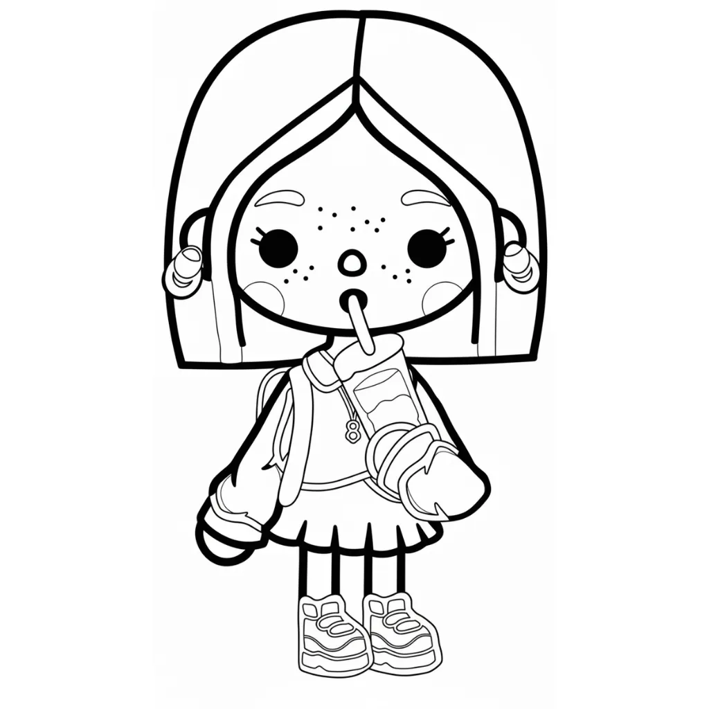 Toca Boca 15 para colorear y dibujo para imprimir