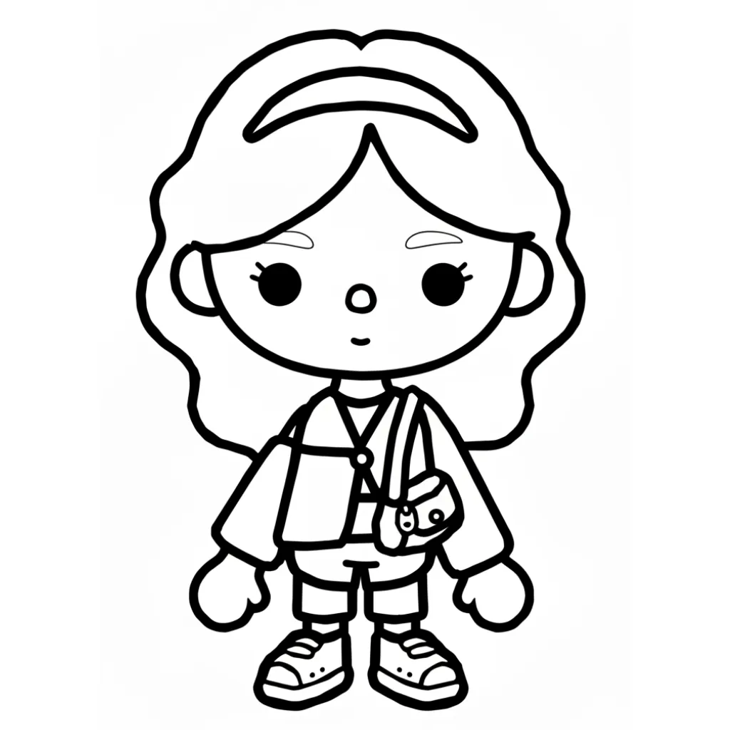 Toca Boca 2 para colorear gratis para imprimir