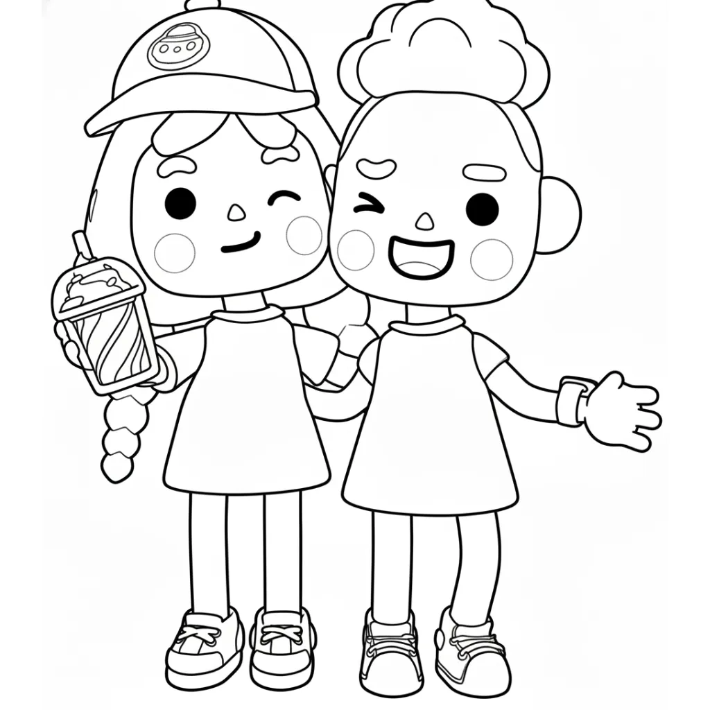 Toca Boca 5 para colorear para primaria