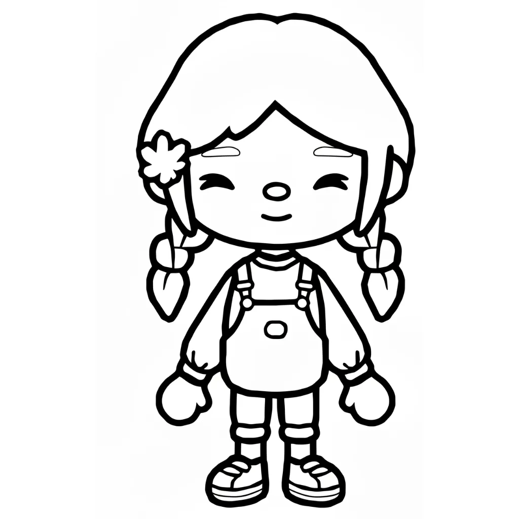 Toca Boca 6 para colorear para imprimir para niño de 12 años