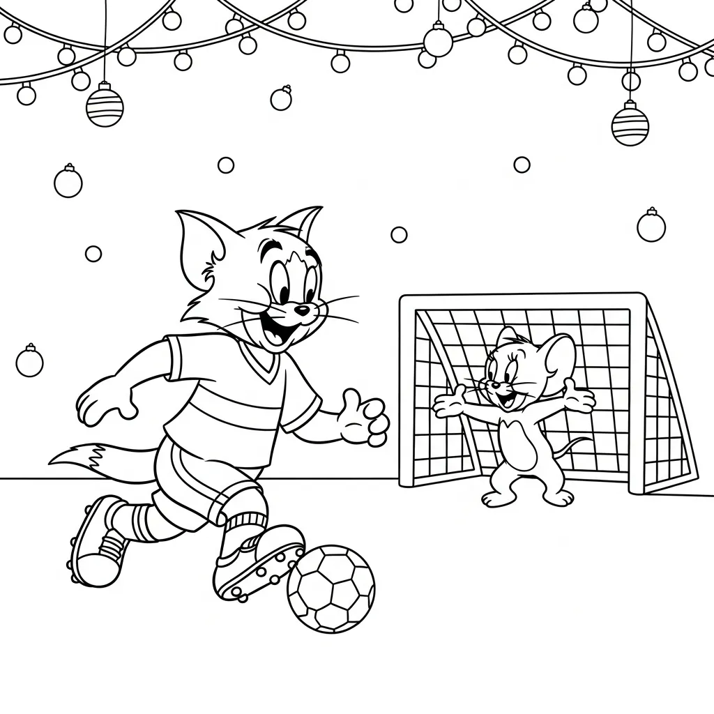 Tom y Jerry 10 para colorear para imprimir